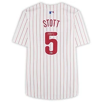 Maillot blanc Nike Limited autographié par Bryson Stott des Phillies de Philadelphie