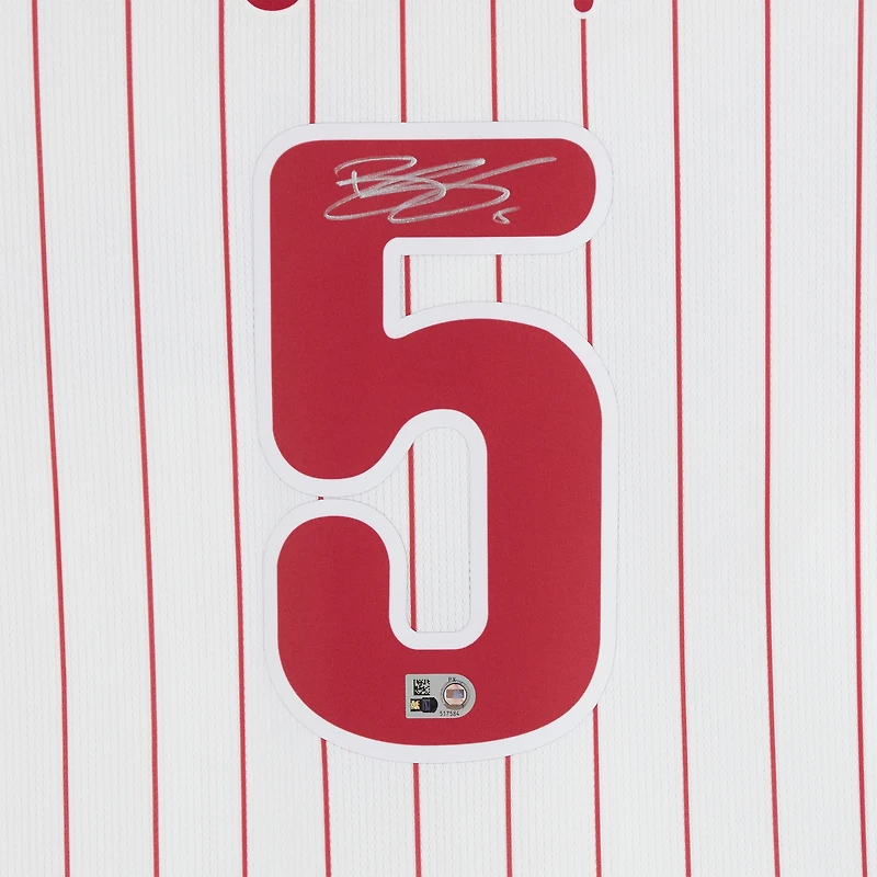 Bryson Stott Philadelphia Phillies Autographed White Nike Limited Jersey
