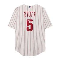 Maillot réplique blanc Nike autographié par Bryson Stott des Phillies de Philadelphie