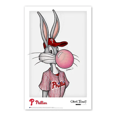Bugs Bunny Philadelphia Phillies 11" x 17" Looney Tunes Poster Print