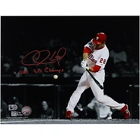 Chase Utley Philadelphia Phillies Autographed 11" x 14" Spotlight Photograph