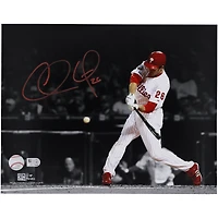Chase Utley Philadelphia Phillies Autographed 11" x 14" Swinging Spotlight Photograph