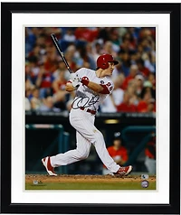 Photo blanche autographiée de Chase Utley (Philadelphia Phillies) - 40 x 50 cm