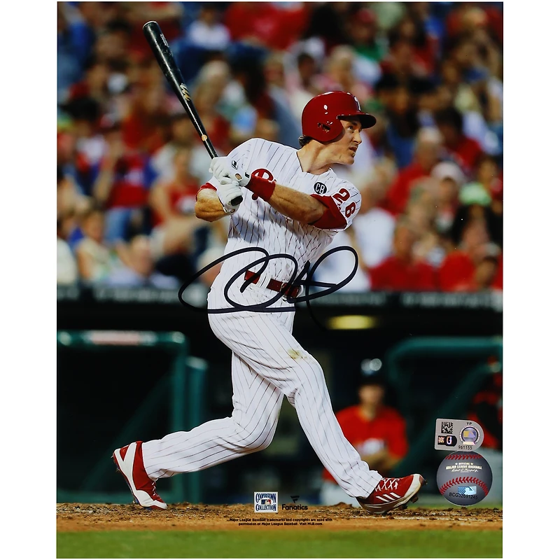 Photographie autographiée de Chase Utley des Philadelphia Phillies