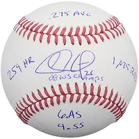 Chase Utley Philadelphia Phillies Autographed Baseball with Multiple Inscriptions