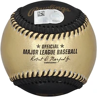 Chase Utley Philadelphia Phillies Autographed Gold and Black Leather Baseball