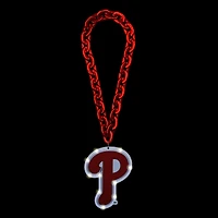 Chaîne de fans illuminée avec un grand logo des Phillies de Philadelphie