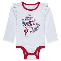 Ensemble tutu trois pièces pour nouveau-nés et nourrissons par Erin Andrews Philadelphia Phillies