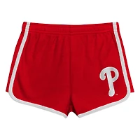Ensemble t-shirt et short rouge pour fille d'âge préscolaire des Philadelphia Phillies