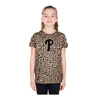 Girls Youth New Era  Brown Philadelphia Phillies Leopard T-Shirt