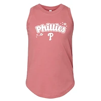 Girls Youth Soft as a Grape  Pink Philadelphia Phillies Tank Top