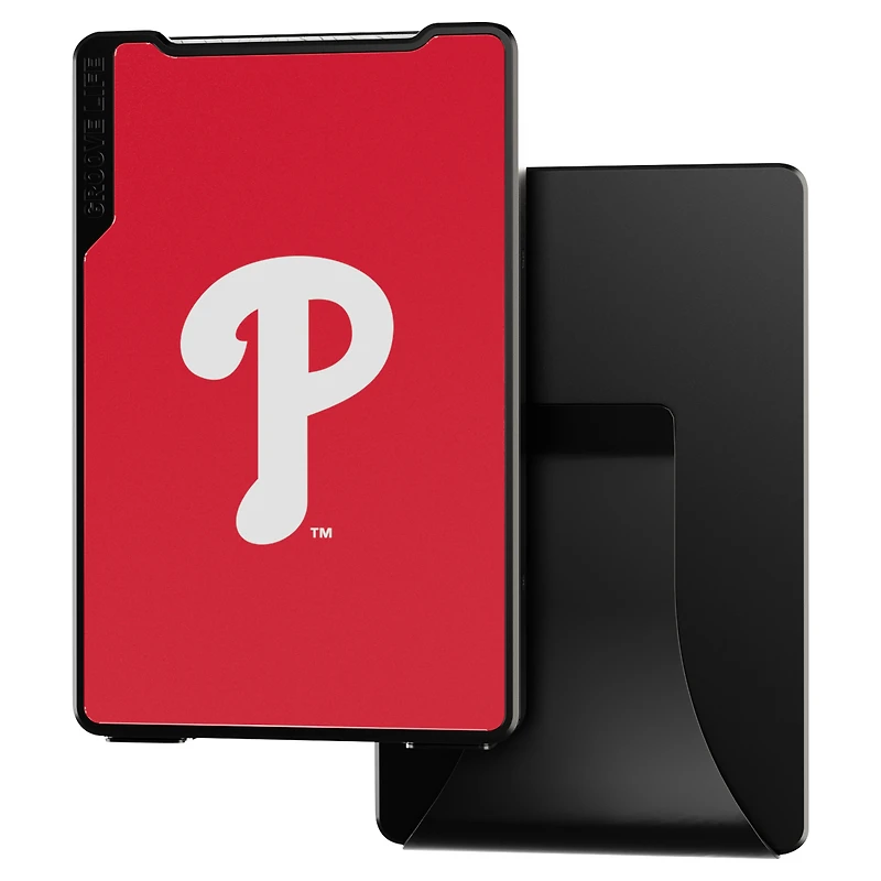 Portefeuille Groove Life noir aux couleurs de l'équipe des Philadelphia Phillies
