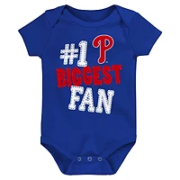 Infant Fanatics Philadelphia Phillies Fan Pennant 3-Pack Bodysuit Set