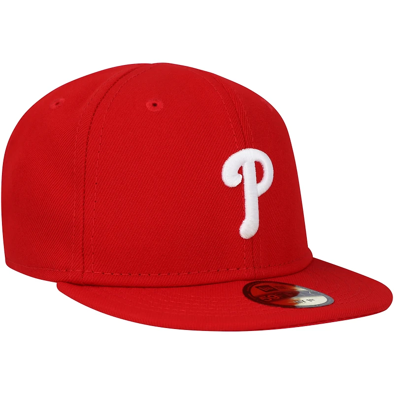 Casquette ajustée rouge My First 59FIFTY des Phillies de Philadelphie New Era pour bébé