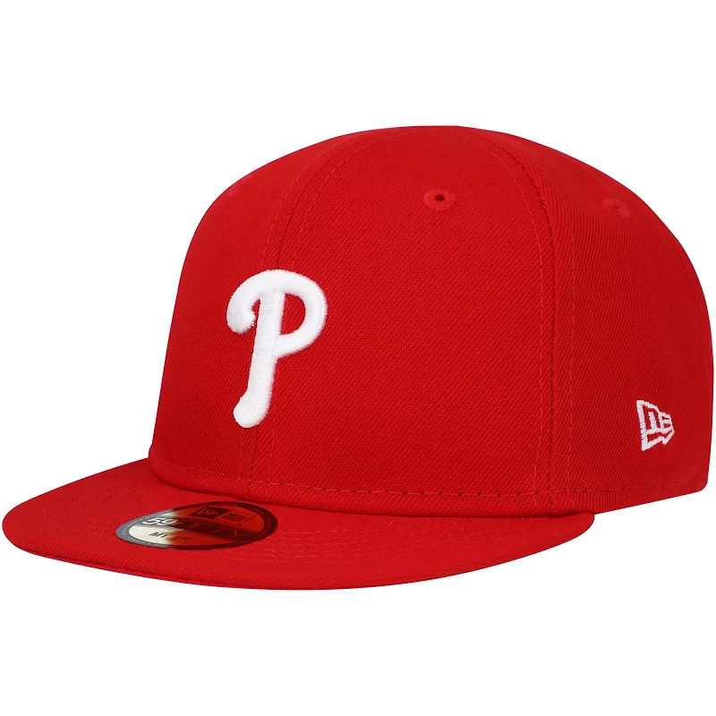 Casquette ajustée rouge My First 59FIFTY des Phillies de Philadelphie New Era pour bébé