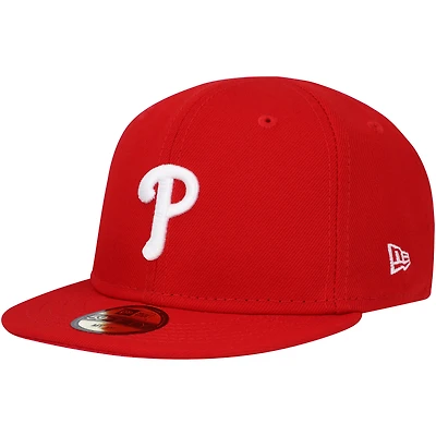 Casquette ajustée rouge My First 59FIFTY des Phillies de Philadelphie New Era pour bébé