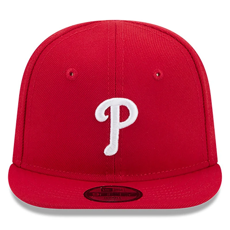 Casquette ajustable My First 9FIFTY des Phillies de Philadelphie New Era rouge pour bébé