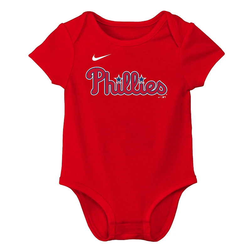Infant Nike Bryce Harper Red Philadelphia Phillies Name & Number Fuse Bodysuit