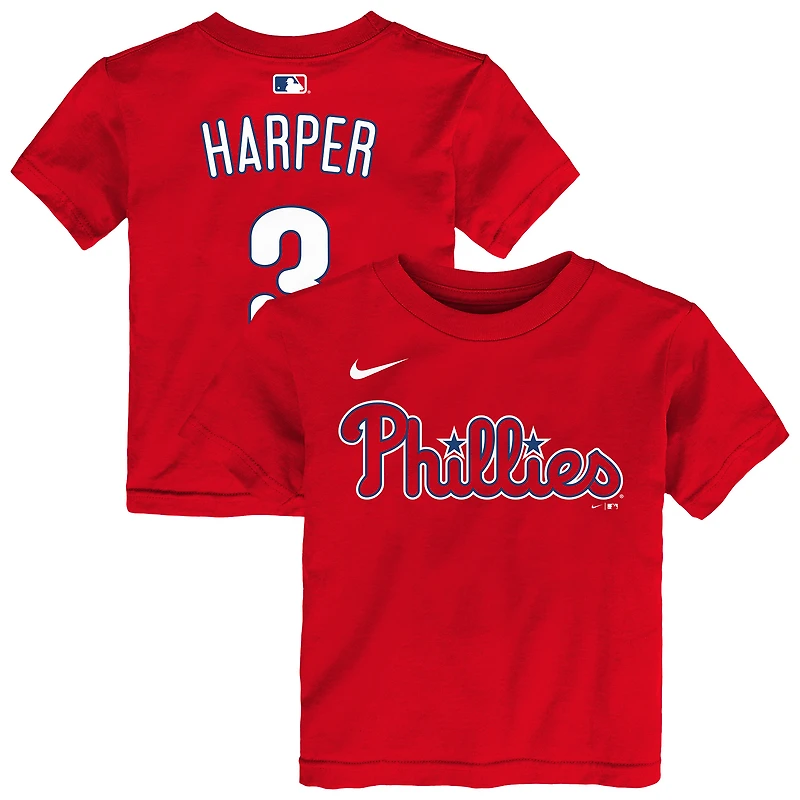 Infant Nike Bryce Harper Red Philadelphia Phillies Name & Number T-Shirt