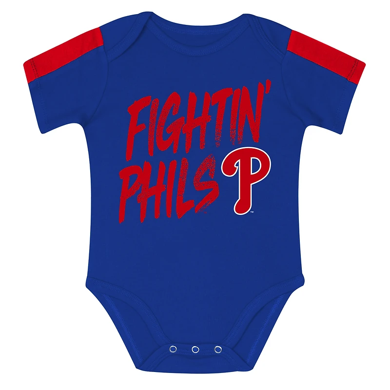 Infant Outerstuff Philadelphia Phillies Double Down Bodysuit and Pants 3-Piece Set