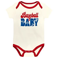 Ensemble de 3 bodies pour bébé Outerstuff Philadelphia Phillies Home Team