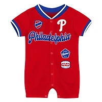Infant Outerstuff Red Philadelphia Phillies Pinch Coverall