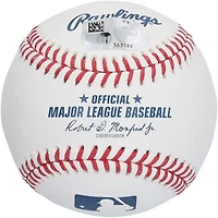 Balle de baseball autographiée par Jimmy Rollins des Phillies de Philadelphie avec l'inscription « 08 WS Champs »