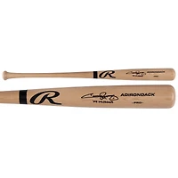 Batte de baseball professionnelle Rawlings Blonde autographiée par Jimmy Rollins des Philadelphia Phillies avec l'inscription « 08 WS Champs »