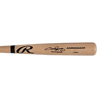 Batte de baseball professionnelle Rawlings Blonde autographiée par Jimmy Rollins des Philadelphia Phillies avec l'inscription « 08 WS Champs »