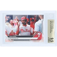 Carte authentifiée BGS 9.5 de Johan Rojas, Phillies de Philadelphie, collection Topps Now 2025 « En route pour le jour d'ouverture » ​​n° OD-190