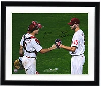 J.T. Realmuto & Zack Wheeler Philadelphia Phillies Autographed 16" x 20" Fist Bump Photograph