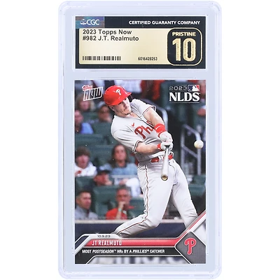 V106832 Phils J.T. Realmuto Philadelphia Phillies 2023 Topps Now Most Postseason HRs Par Un Receveur Des Phillies #982 CGC Authentifié Pristine 10 Card J.T. Realmuto UNS TPP TRADING CARDS 45664 COLTRC CC01BB1568 #108