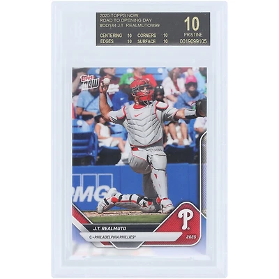J.T. Realmuto Philadelphia Phillies 2025 Topps Now Road to Opening Day Black Label #OD-184 BGS Authenticated 10 Card - 10,10,10,10 Subgrades