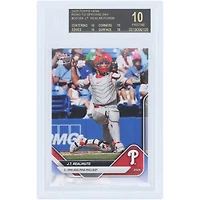 J.T. Realmuto Philadelphia Phillies 2025 Topps Now Road to Opening Day Black Label #OD-184 BGS Authenticated 10 Card - 10,10,10,10 Subgrades
