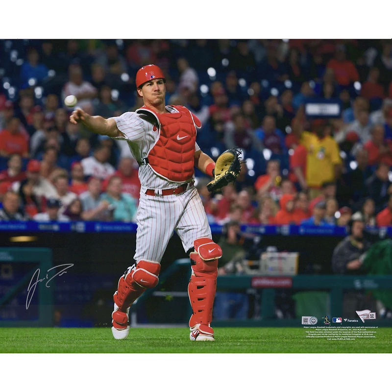 J.T. Realmuto Philadelphia Phillies Autographed 16" x 20" Catching Photograph