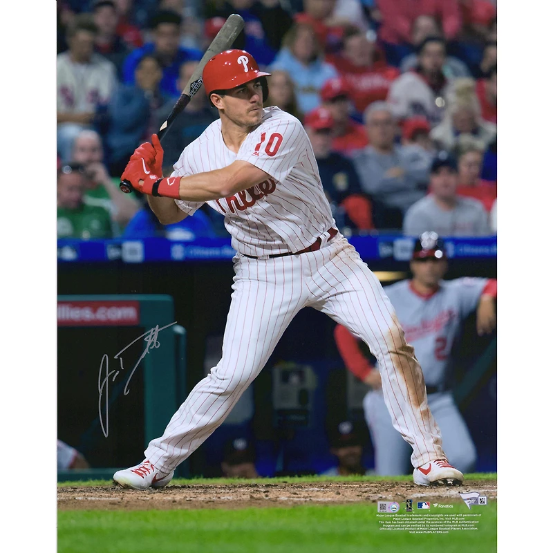 J.T. Realmuto Philadelphia Phillies Autographed 16" x 20" Hitting Photograph