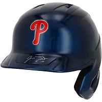 Casque de frappeur Rawlings Mach Pro chromé autographié par J.T. Realmuto des Philadelphia Phillies - Exclusivité Fanatics