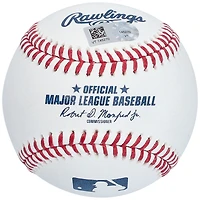 Baseball autographié par J.T. Realmuto des Philadelphia Phillies avec l'inscription « Ring the Bell »