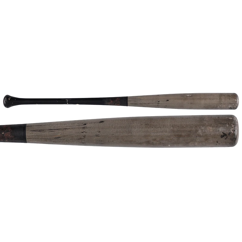 J.T. Realmuto Philadelphia Phillies Autographed Game-Used Gray/Black Old Hickory Broken Bat from the 2025 MLB Season - NF70450472