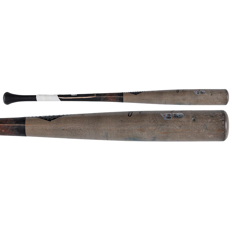J.T. Realmuto Philadelphia Phillies Autographed Game-Used Gray/Black Old Hickory Broken Bat vs. New York Mets on June 9, 2024