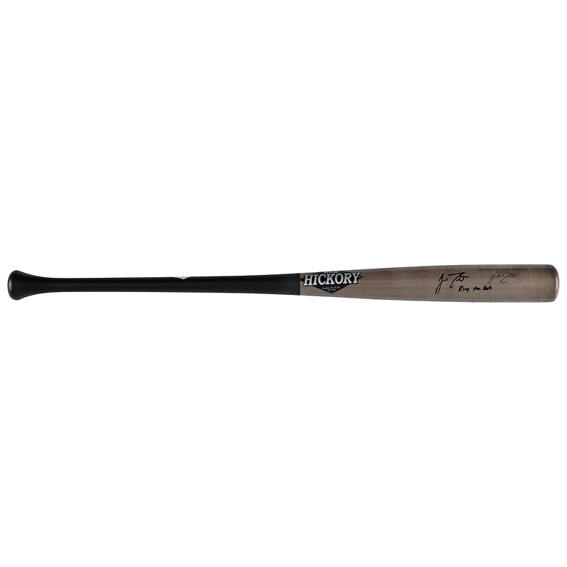 Batte de baseball Old Hickory autographiée par J.T. Realmuto des Phillies de Philadelphie avec l'inscription « Ring The Bell »