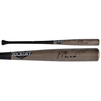 Batte de baseball Old Hickory autographiée par J.T. Realmuto des Phillies de Philadelphie avec l'inscription « Ring The Bell »