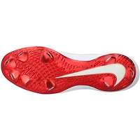 Crampons Nike blancs et rouges autographiés par J.T. Realmuto, joueur des Phillies de Philadelphie, saison 2021 de la MLB.