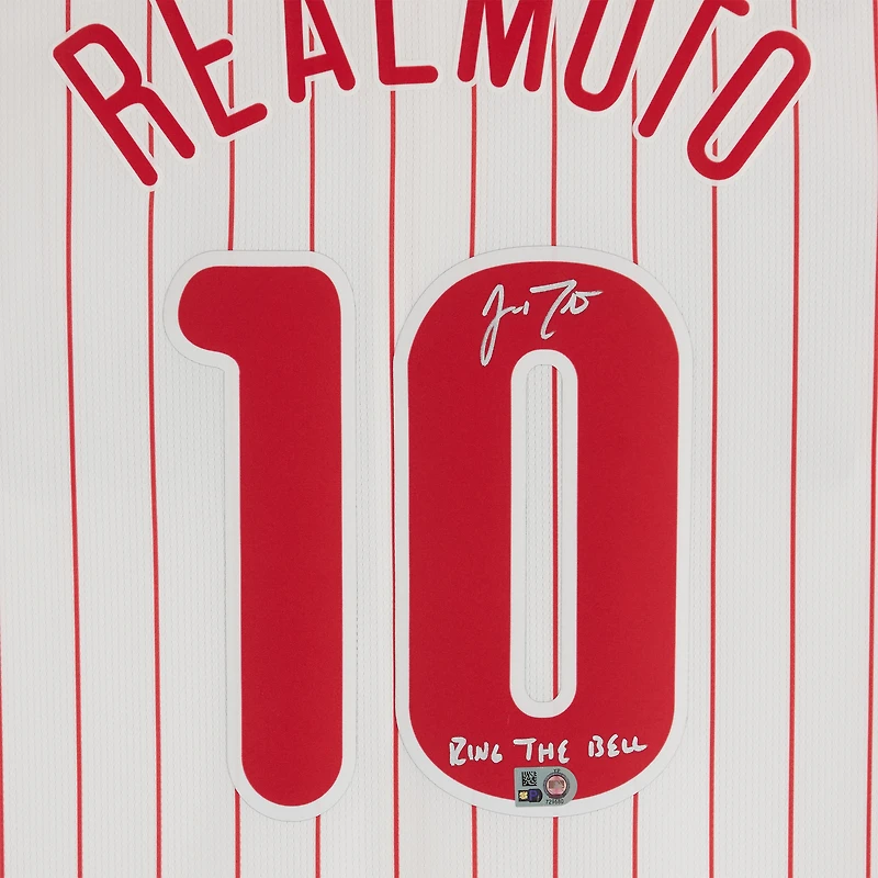 J.T. Realmuto Philadelphia Phillies Autographed White Nike Limited Jersey with "Ring the Bell" Inscription