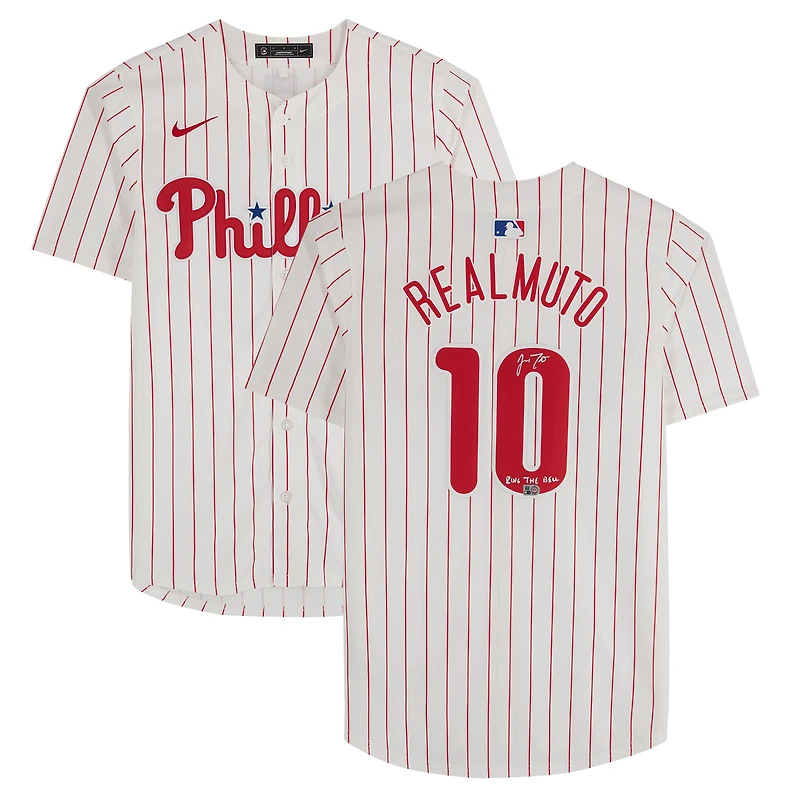 J.T. Realmuto Philadelphia Phillies Autographed White Nike Limited Jersey with "Ring the Bell" Inscription