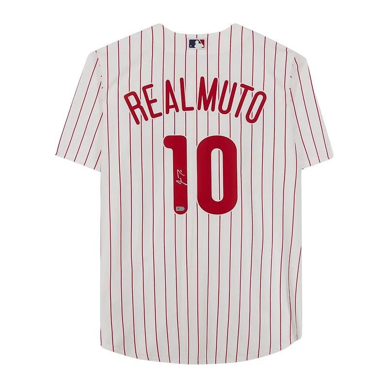 J.T. Realmuto Philadelphia Phillies Autographed White Nike Replica Jersey