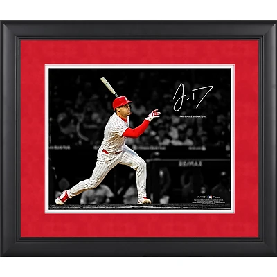 Photographie encadrée de 11" x 14 " de JT Realmuto, signature fac-similé des Philadelphia Phillies