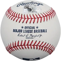 Balle de baseball autographiée par Justin Crawford des Phillies de Philadelphie avec inscription « 17e choix de la saison 2022 »