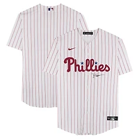 Justin Crawford Philadelphia Phillies Autographed White Nike Replica Jersey