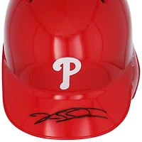 Casque de frappeur miniature autographié par Kyle Schwarber des Phillies de Philadelphie